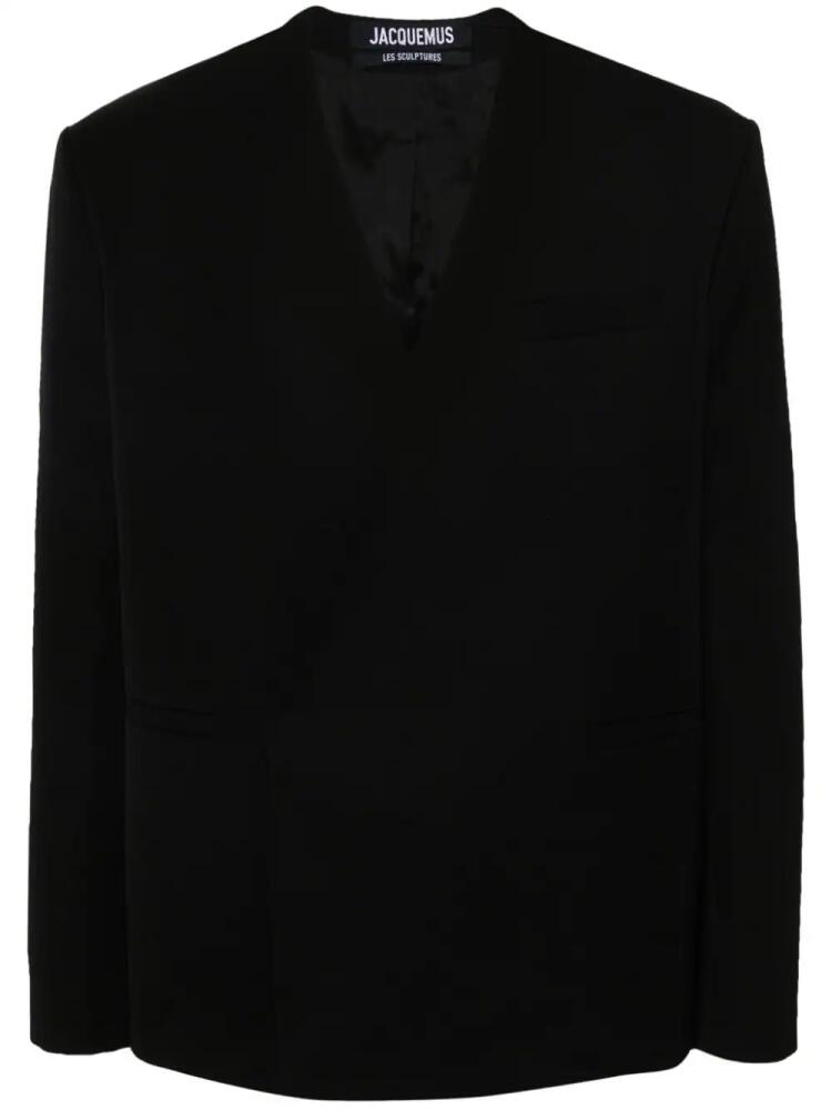 Jacquemus La Veste Cuadrada wool blazer - Black Cover