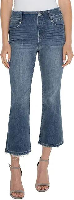 Liverpool Los Angeles Gia Glider Pull On Mid-Rise Crop Flare Stretch Denim Jean 25 1/2 (Mahaska) Women's Jeans Cover