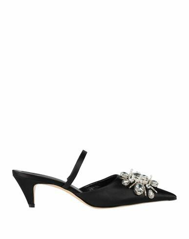 Rochas Woman Mules & Clogs Black Textile fibers Cover