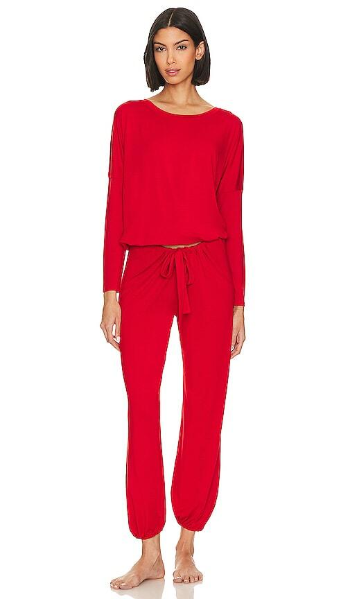 eberjey Gisele Slouchy Pajama Set in Red Cover