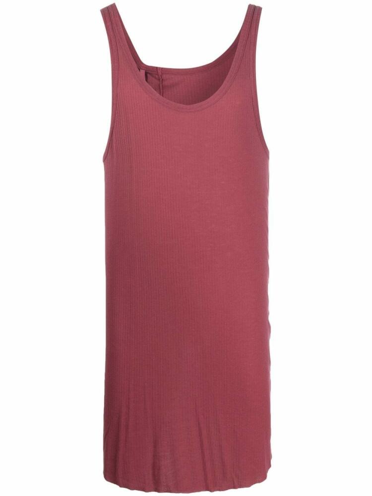 11 By Boris Bidjan Saberi U-neck rust tank top - Pink Cover