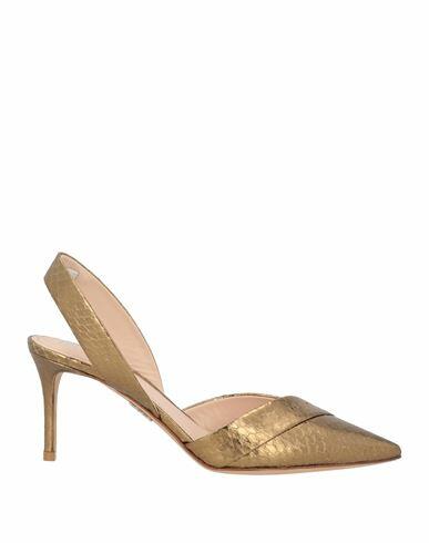 Rodo Woman Pumps Gold Leather Cover