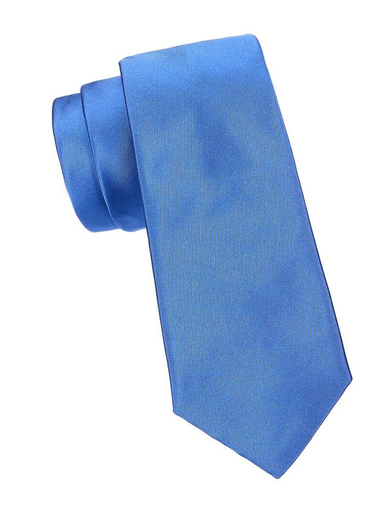 Saks Fifth Avenue Men's Silk Tie - Bright Blue Cover