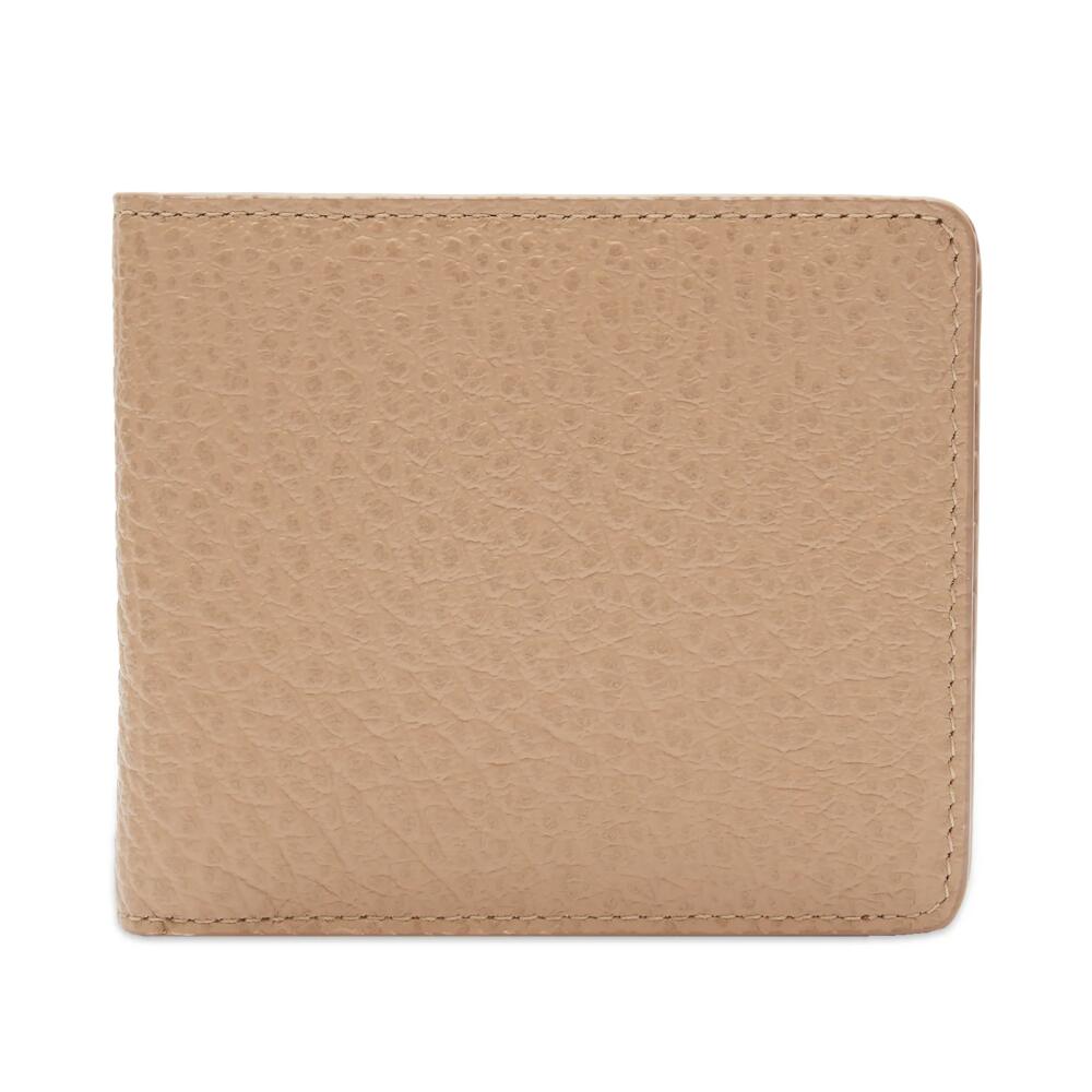 Maison Margiela Men's Grain Leather Billfold Wallet in Biche Cover