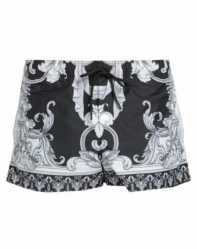 Versace Man Swim trunks Black Polyester Cover