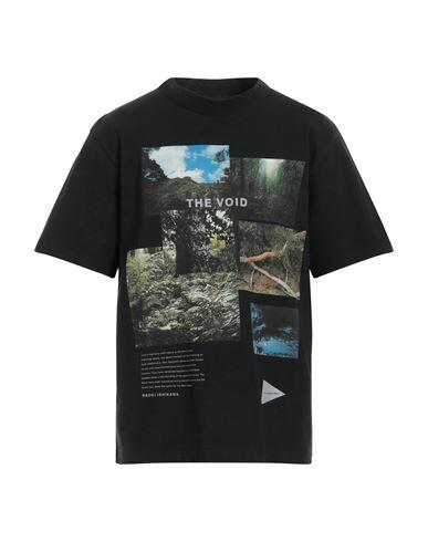 And Wander Man T-shirt Black Cotton, Nylon Cover