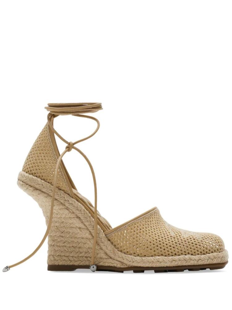 Burberry mesh plunge espadrilles - Neutrals Cover