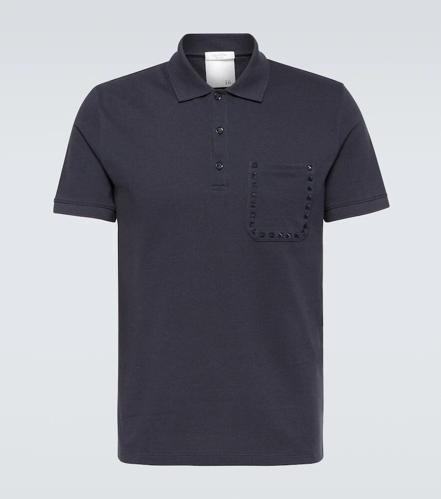 Valentino Rockstud cotton polo shirt Cover