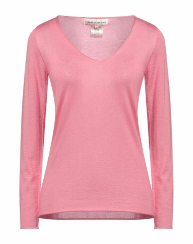 Lamberto Losani Woman Sweater Pink Cashmere, Silk Cover