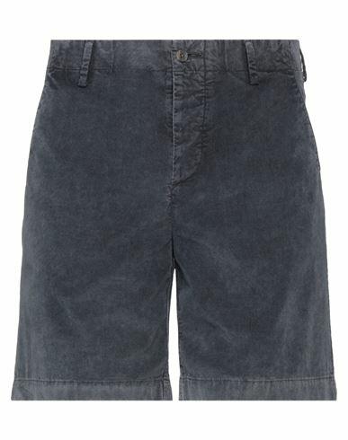 Boglioli Man Shorts & Bermuda Shorts Slate blue Cotton, Elastane Cover