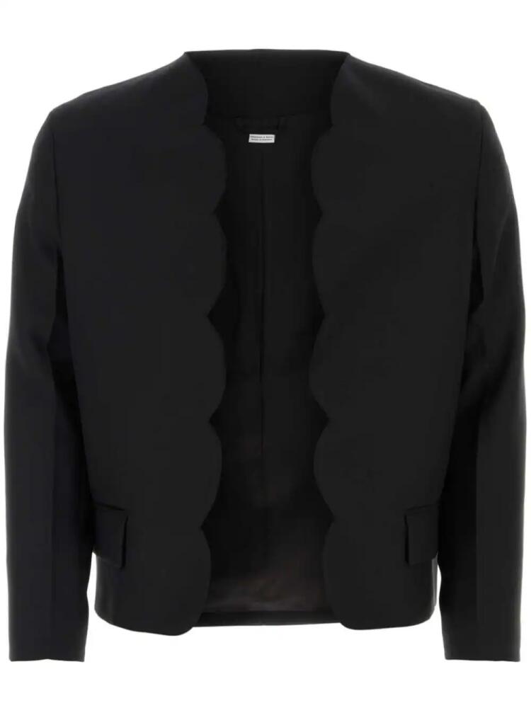 Random Identities scallop-edge blazer - Black Cover