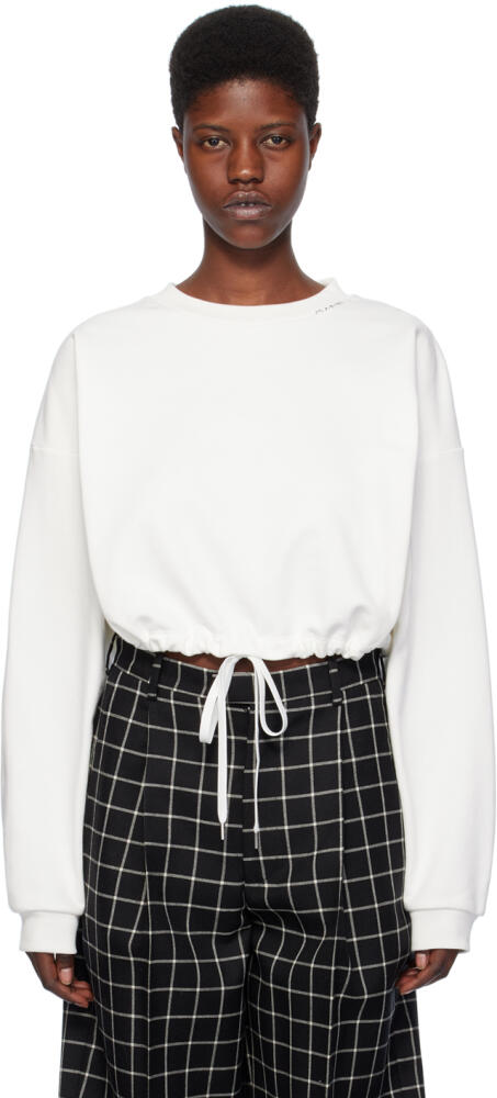 Marni White Drawstring Sweatshirt Cover