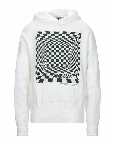 Ambush Man Sweatshirt White Cotton, Polyurethane Cover