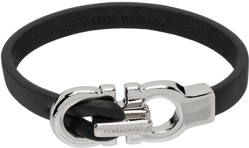 Ferragamo Black Gancini Bracelet Cover