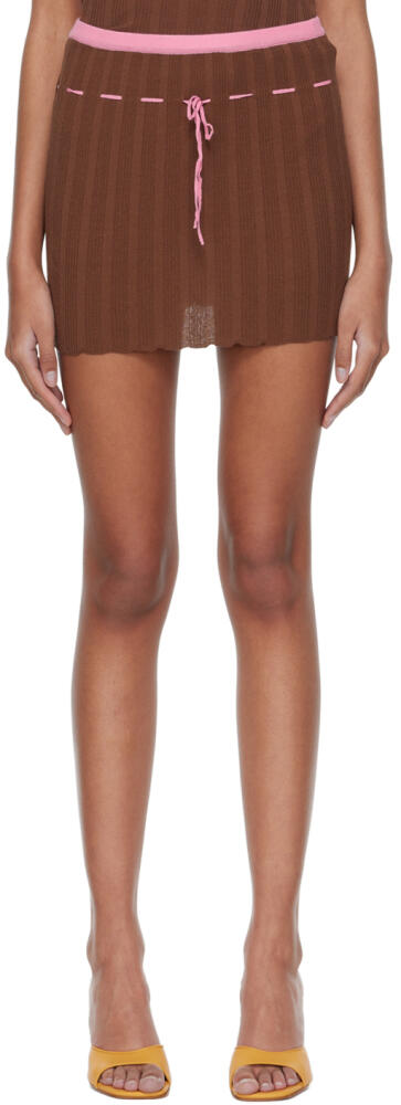 Gimaguas Brown Macondo Miniskirt Cover