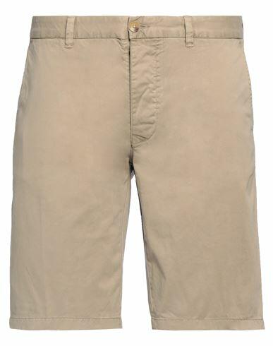 Blauer Man Shorts & Bermuda Shorts Beige Cotton, Elastane Cover