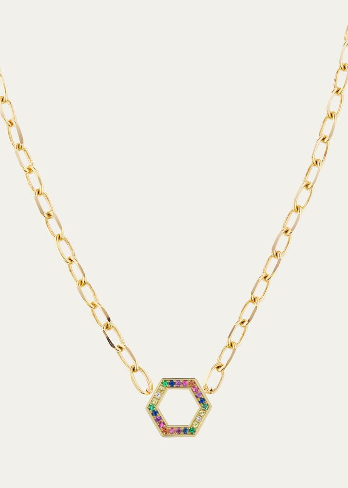 Harwell Godfrey Rainbow Hex Cable Chain Foundation Necklace, 18"L Cover