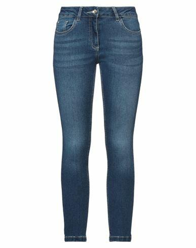 Relish Woman Jeans Blue Cotton, Elastane Cover