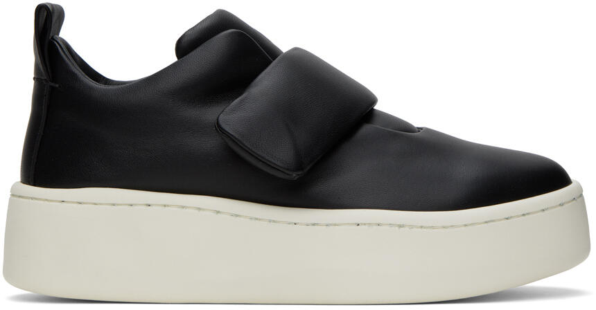 Jil Sander Black Leather Sneakers Cover