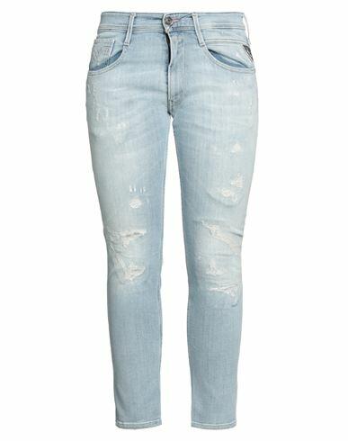 Replay Woman Jeans Blue Cotton, Elastomultiester, Elastane Cover