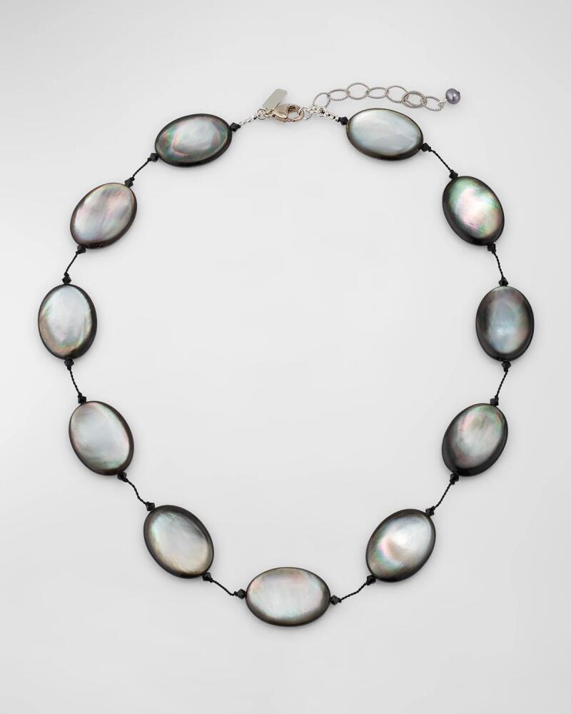 Margo Morrison Tahitian Mother-of-Pearl and Sterling Silver Necklace Cover