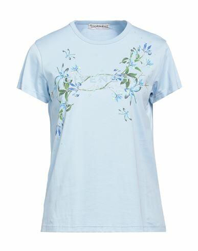 Givenchy Woman T-shirt Sky blue Cotton Cover