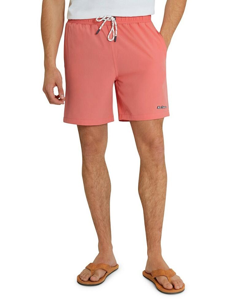 Ben Sherman Men's Surfer Swim Trunks - Coral Cover