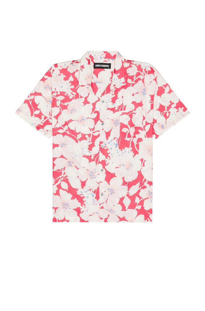 DOUBLE RAINBOUU Short Sleeve Hawaiian Shirt in Red Cover