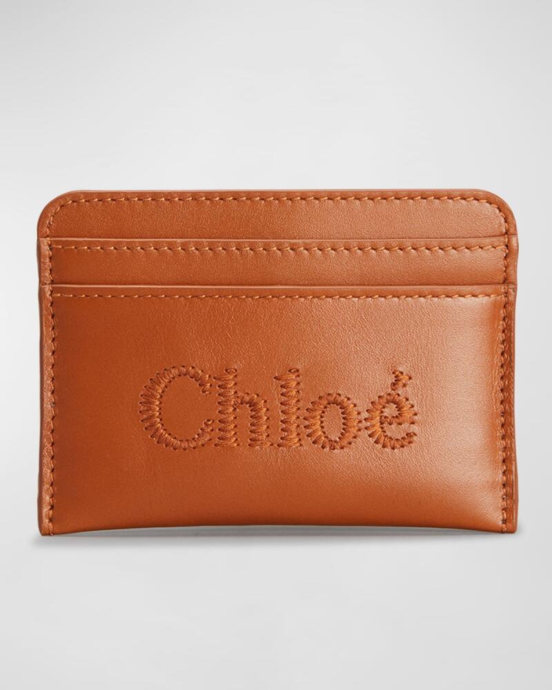 Chloe Sense Card Case in Leather Cover