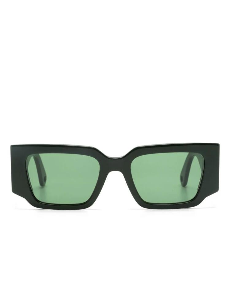 Lanvin Curb rectangle-frame sunglasses - Green Cover