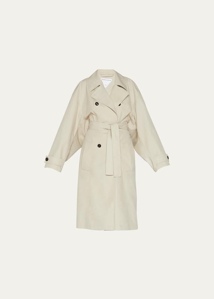 Bottega Veneta Double-Breasted Belted Trench Coat Cover