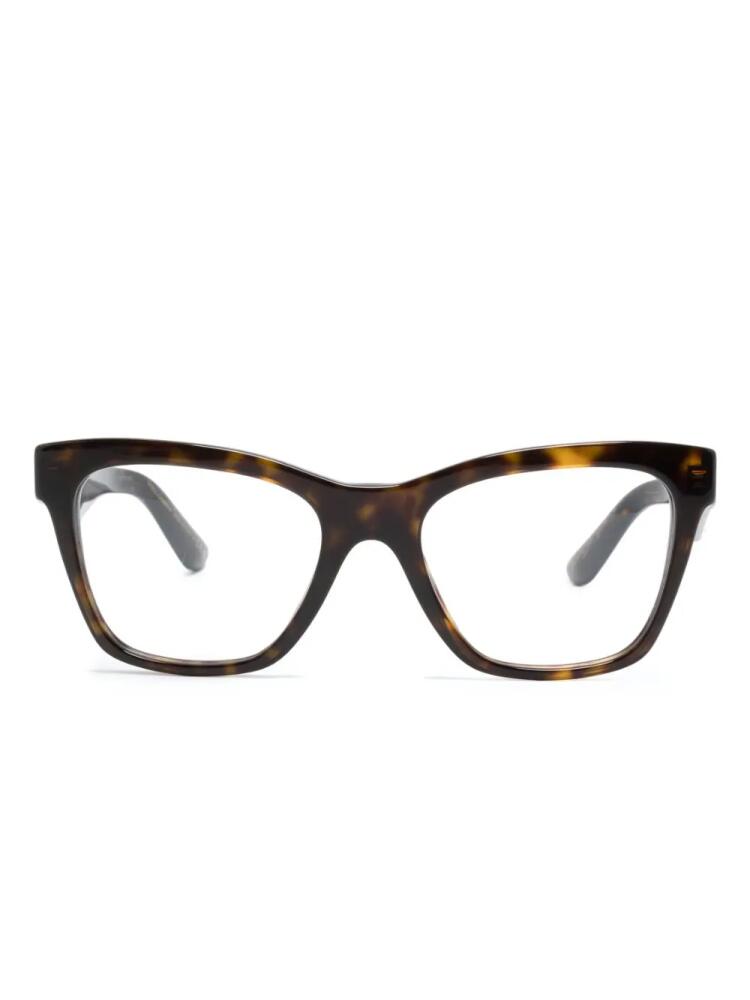 Dolce & Gabbana Eyewear square-frame clear-lenses glasses - Brown Cover