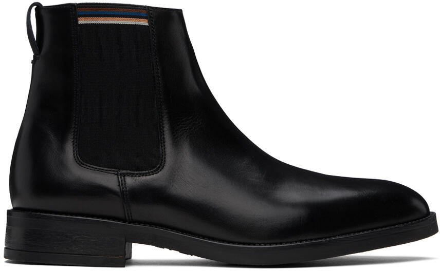 Paul Smith Black Leather Lansing Chelsea Boots Cover