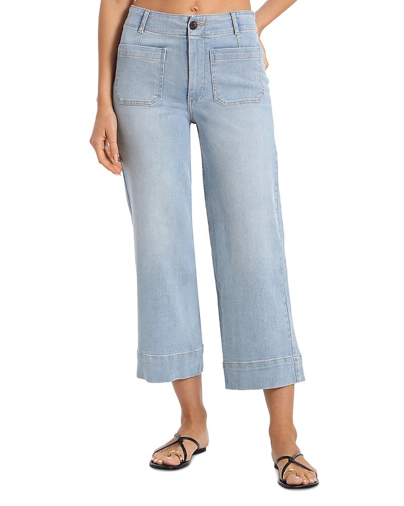 Bagatelle High Rise Cropped Straight Jeans in Siene Wash Cover