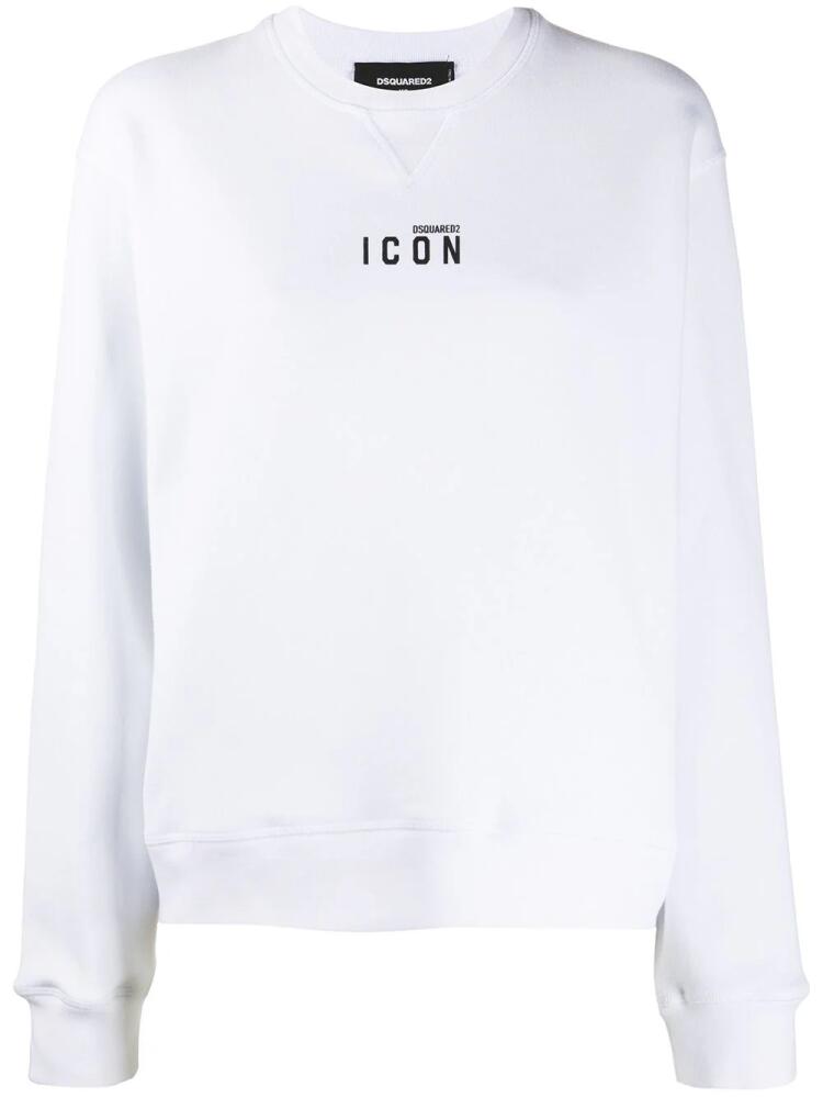 DSQUARED2 Icon print sweatshirt - White Cover