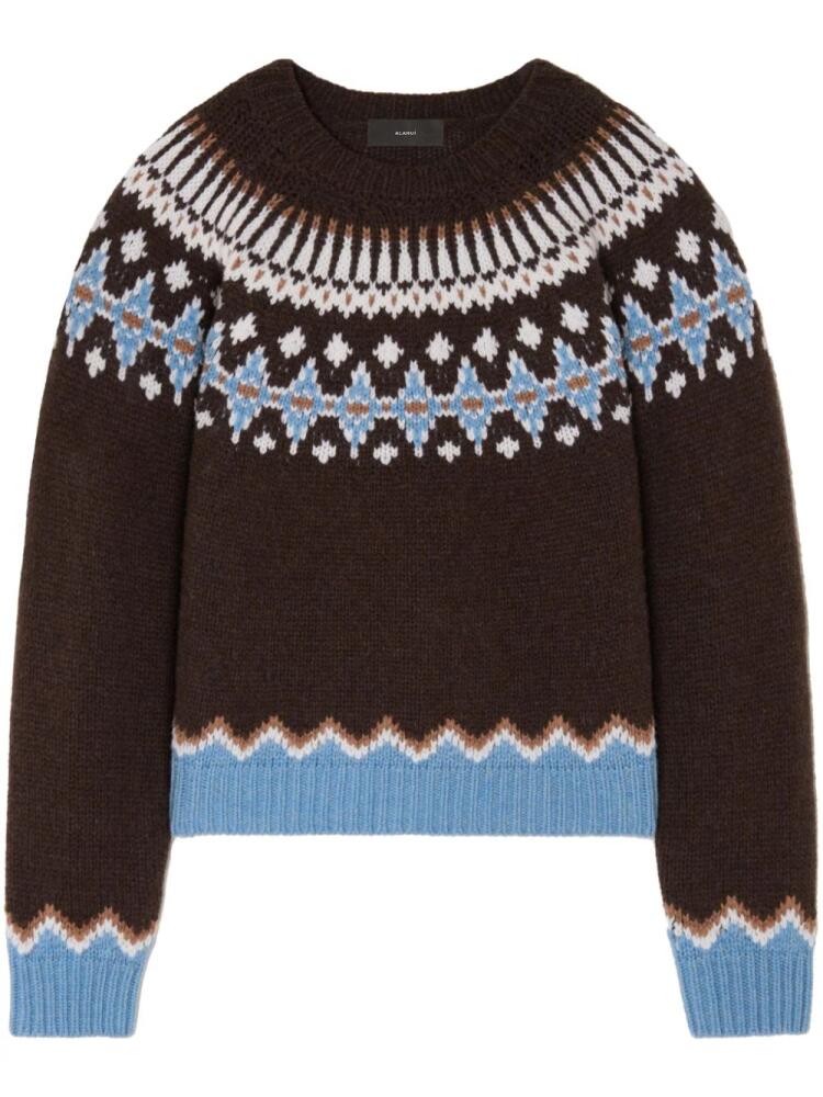 Alanui Sweet Winter virgin-wool jumper - Brown Cover