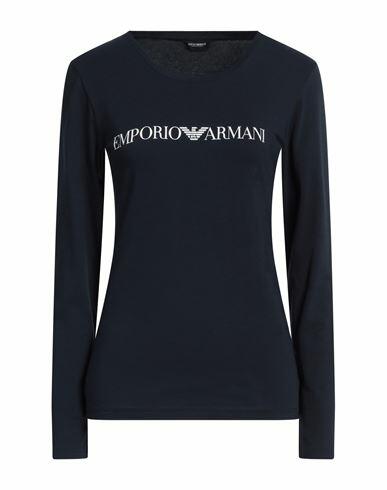 Emporio Armani Woman Undershirt Midnight blue Cotton, Elastane Cover