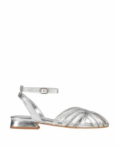 Geneve Woman Ballet flats Silver Soft Leather Cover