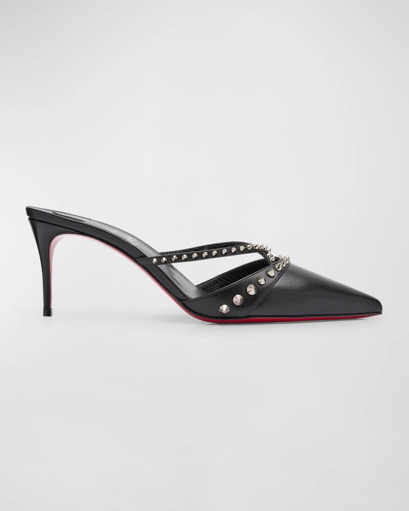 Christian Louboutin Tatooshka Spikes Red Sole Mule Pumps Cover