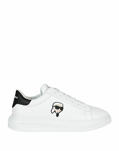 Karl Lagerfeld Man Sneakers White Leather Cover