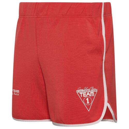 Coney Island Picnic Factory Team Scallop-Hem Gym Shorts - Mens Red/Salsa Cover