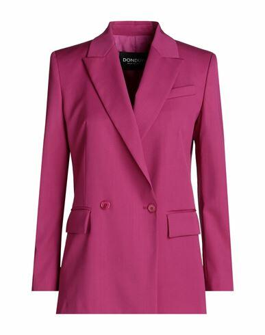 Dondup Woman Blazer Magenta Virgin Wool, Elastane Cover