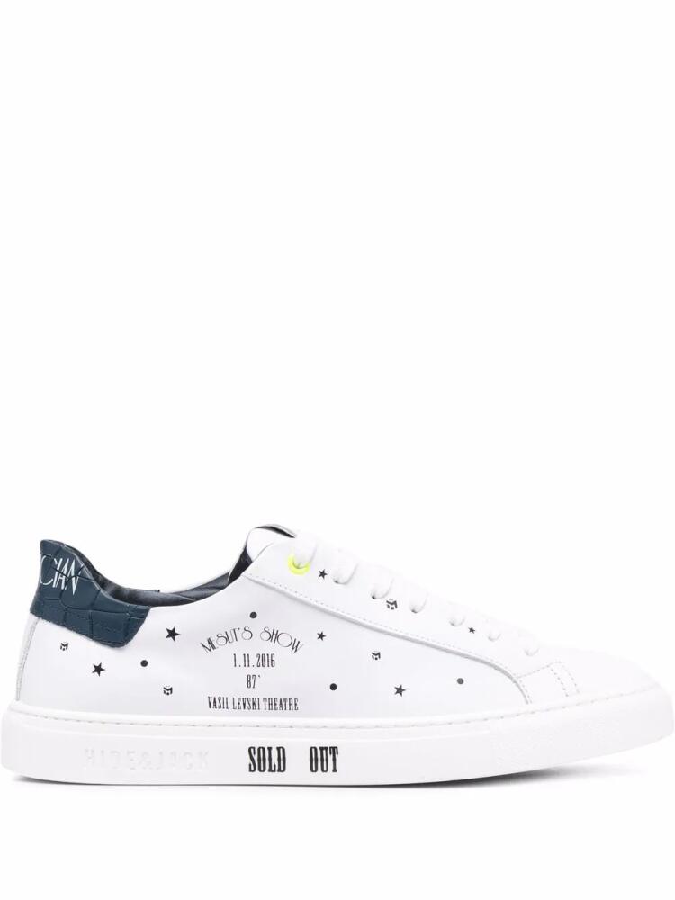 Hide&Jack logo-printed sneakers - White Cover