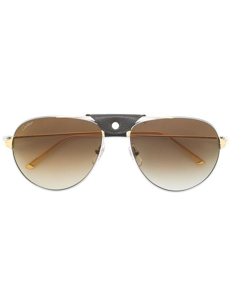 Cartier Eyewear Santos de Cartier sunglasses - Metallic Cover