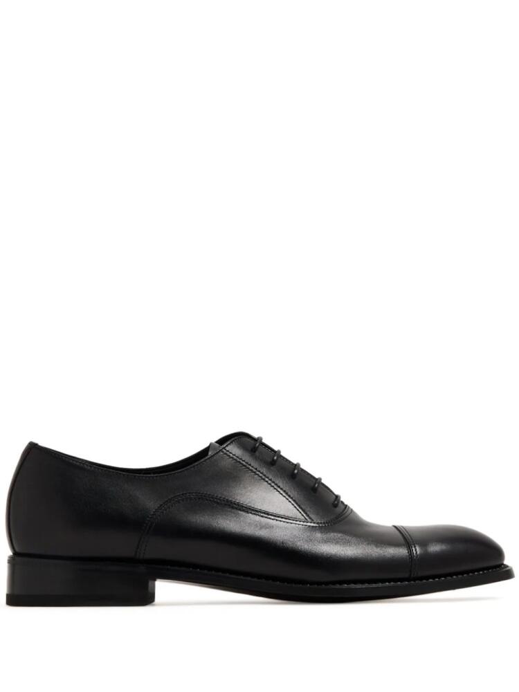 Barrett lace-up leather Oxford shoes - Black Cover