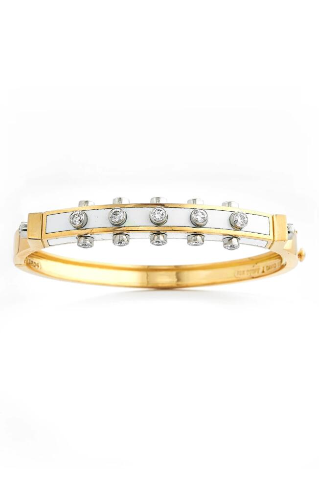 David Webb Motif Studlette Bangle Bracelet in Yellow Gold Cover