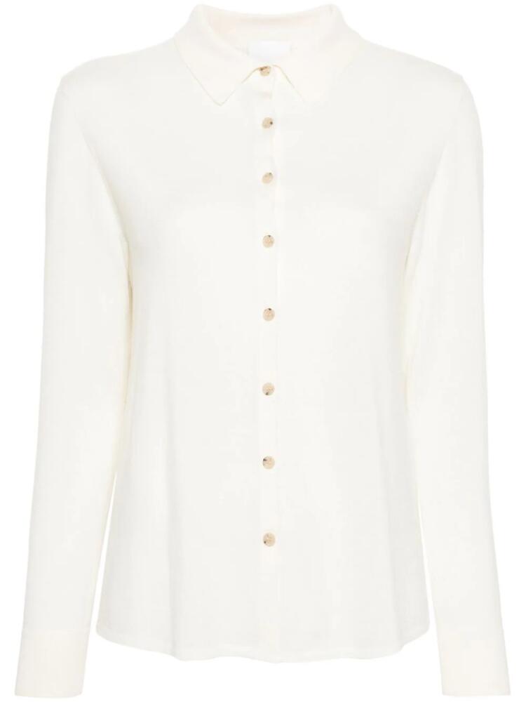 Allude ribbed virgin-wool cardigan - Neutrals Cover