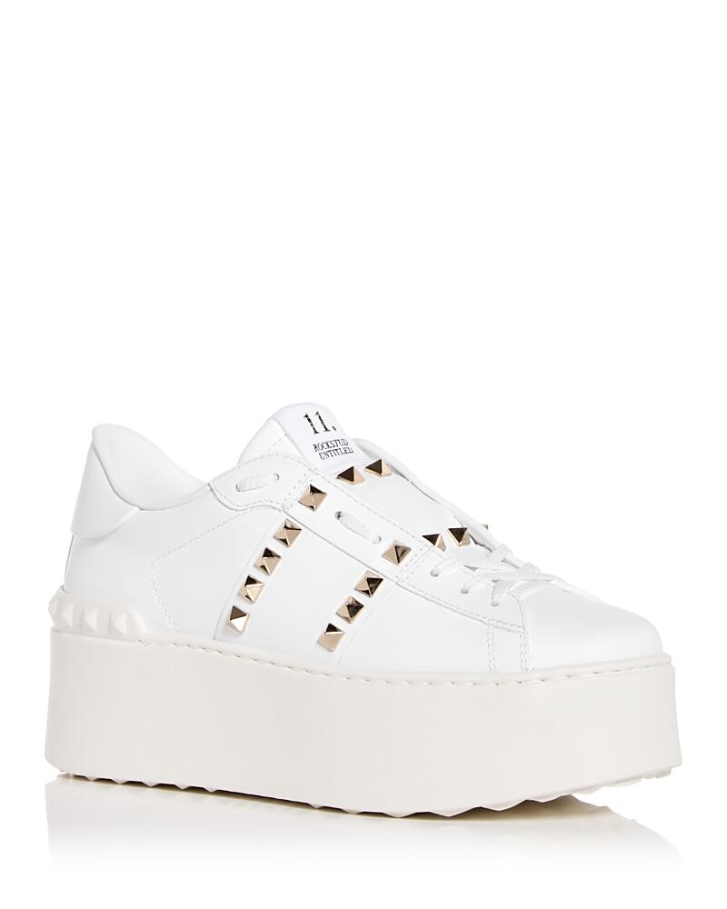 Valentino Garavani Women's Rockstud Platform Sneakers Cover