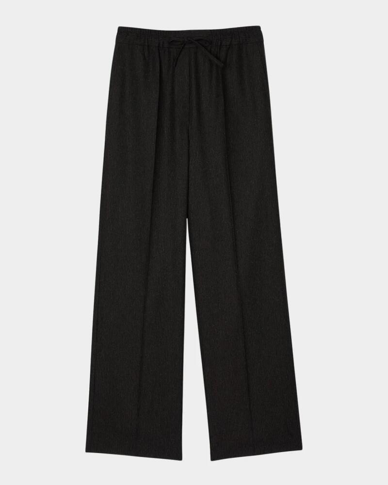 Sandro Peter Pinstriped Drawstring Suit Trousers Cover