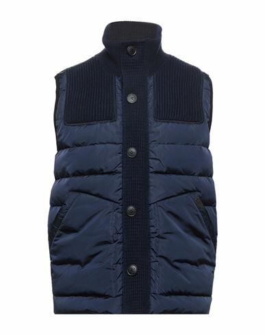 Bark Man Puffer Midnight blue Polyamide, Wool Cover